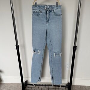 Good American Size 0/25 High Waist Good Boy Jeans In Indigo469